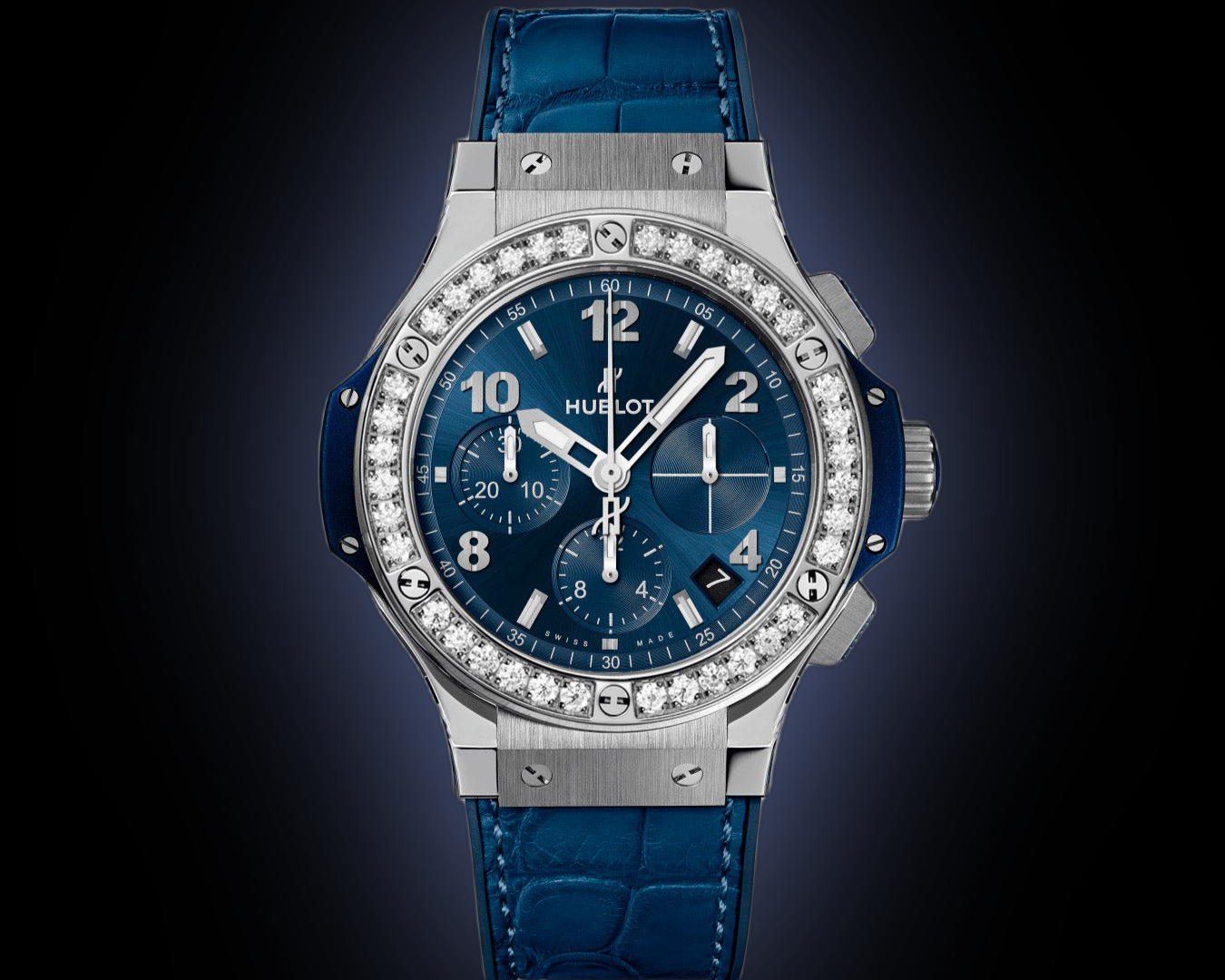 Hublot Big Bang 341.SX Snow Leopard Dial, Stainless Steel