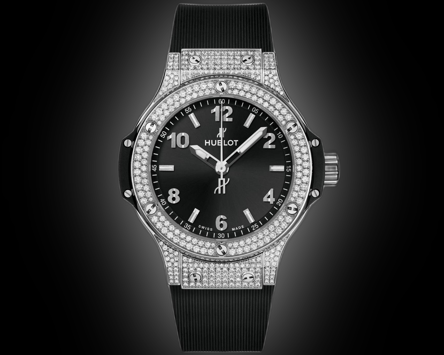 Hublot Big Bang 38 Matte Black Dial, Stainless Steel,