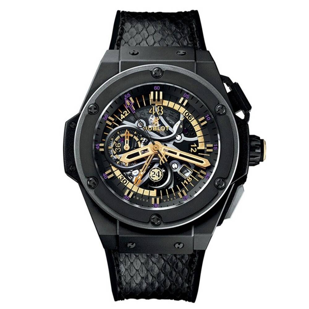 Hublot King Power 748.CI Skeleton Dial, Pink Gold, Black Mamba