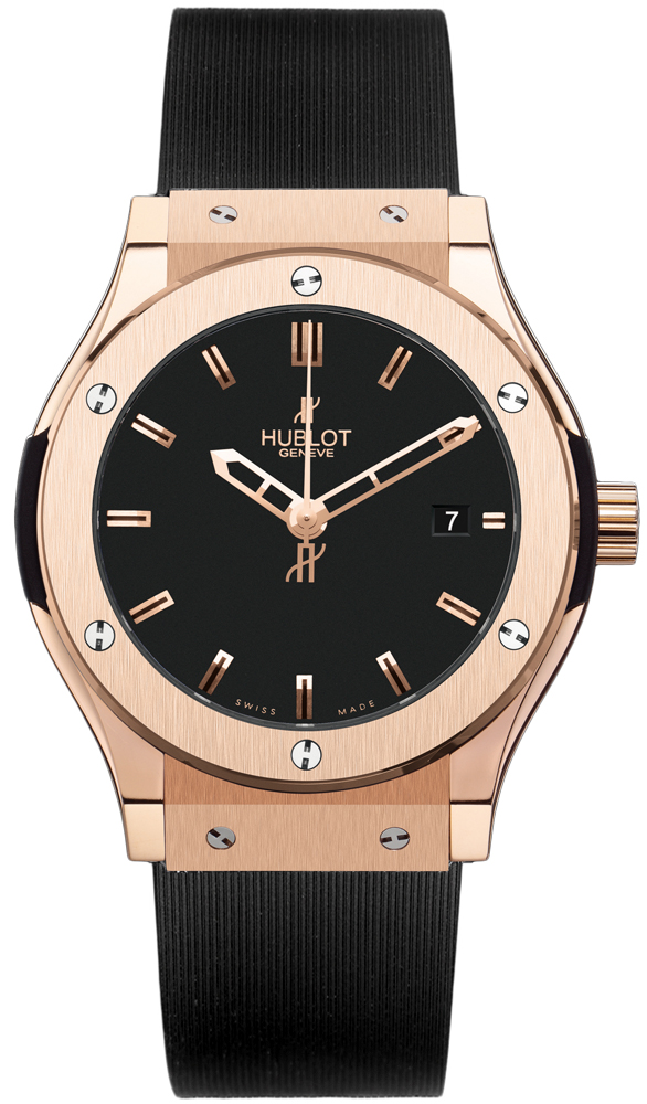 Hublot Classic Fusion 561.PX Black Dial, 18kt Rose Gold, 38.0 mm