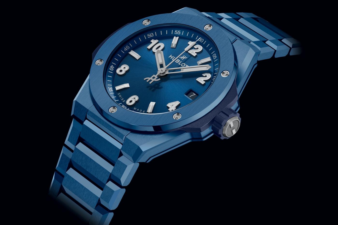 Hublot Big Bang 38 457.EX Satin-Finished Blue Sunray Dial, 38.0 mm