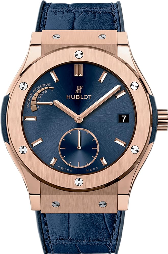 Hublot Classic Fusion 516.OX Blue Dial, 18kt King Gold, 45.0 mm 