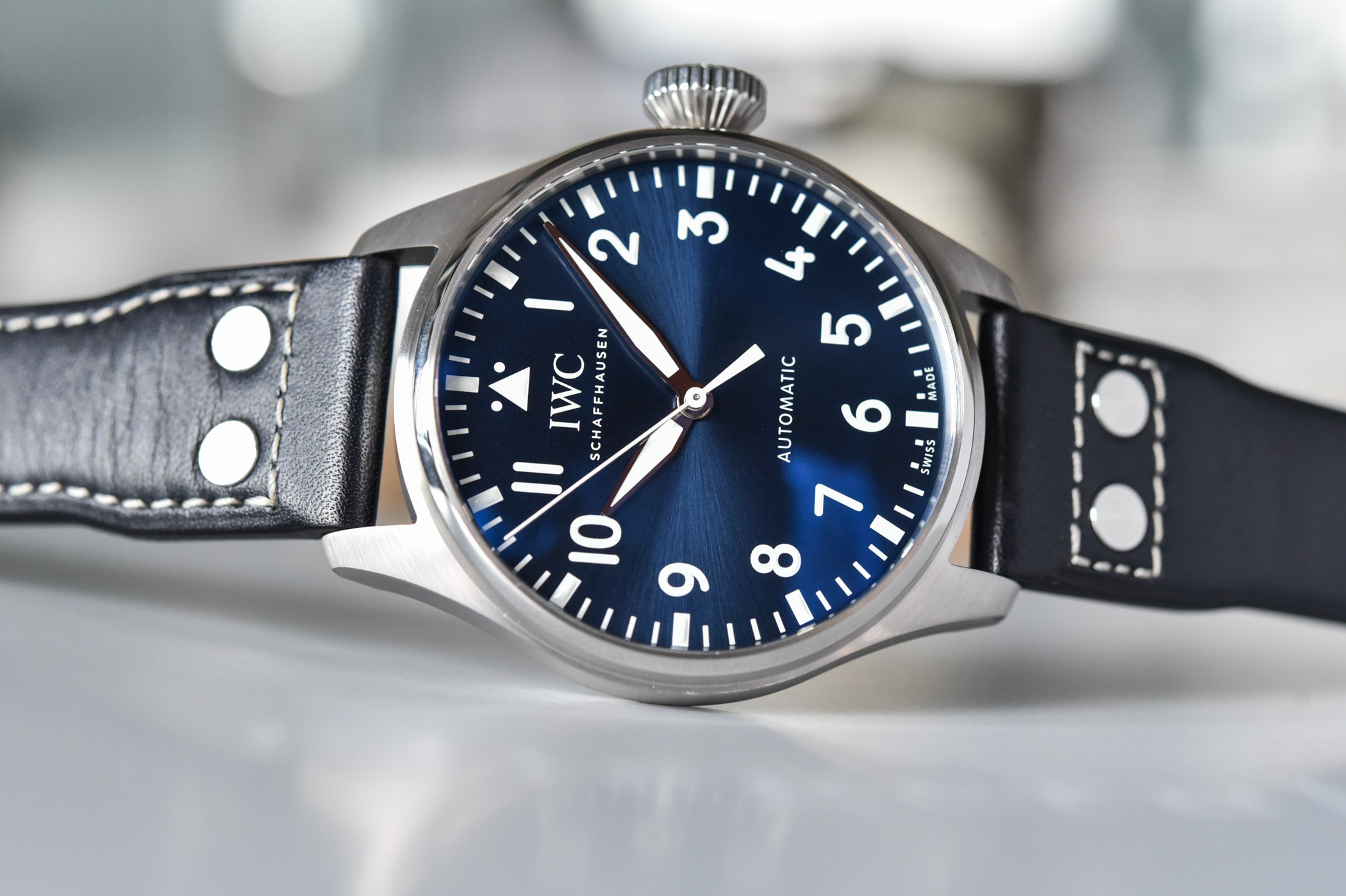 IWC Pilot's Watches 3293 Blue Dial, Stainless Steel, 43.0 mm, 100.0 m