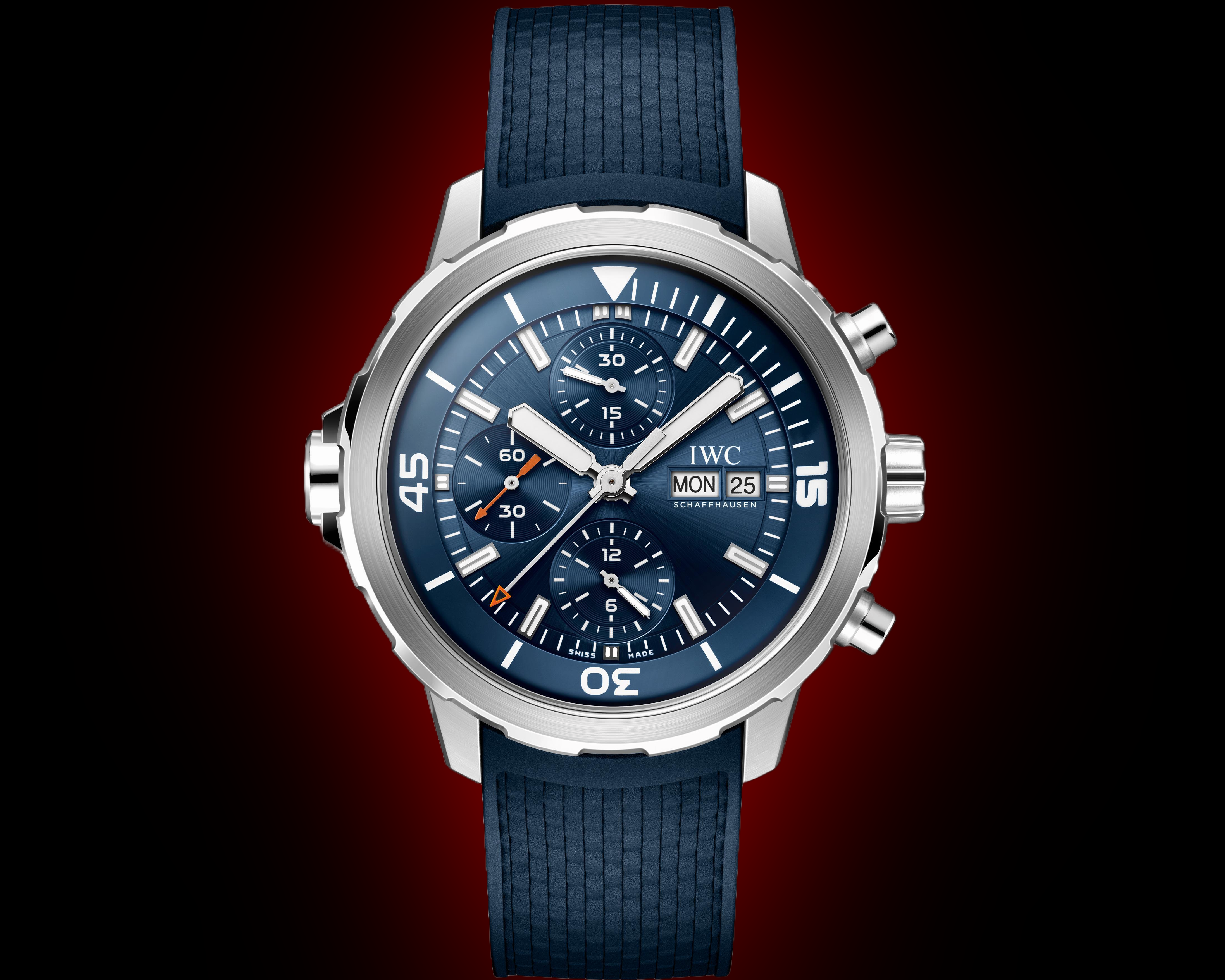 IWC Aquatimer 3768 Blue Dial, Stainless Steel, 44.0 mm, Chronograph