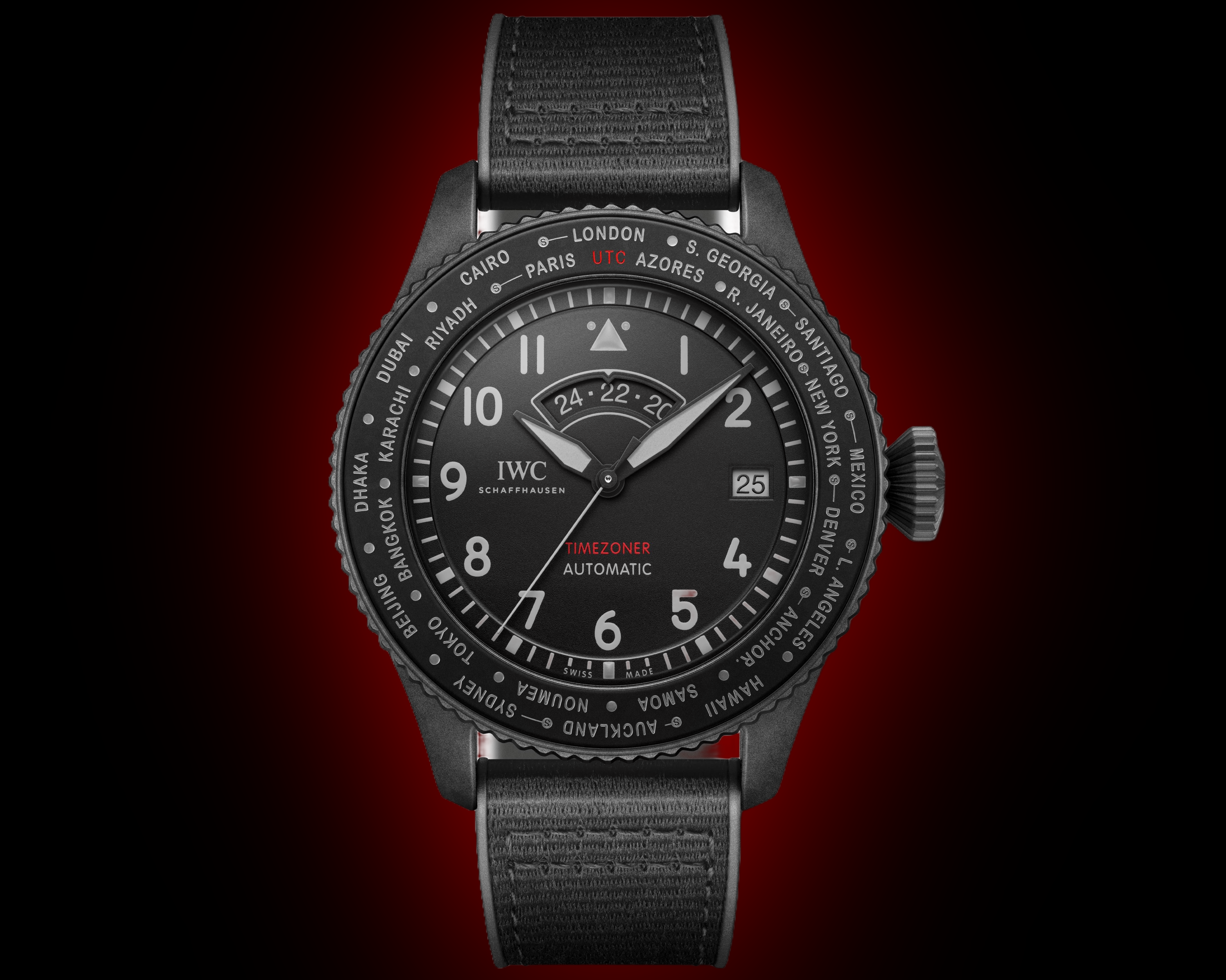 IWC Pilot's Watches 3955 Black Dial, Ceratanium®, mm, Self