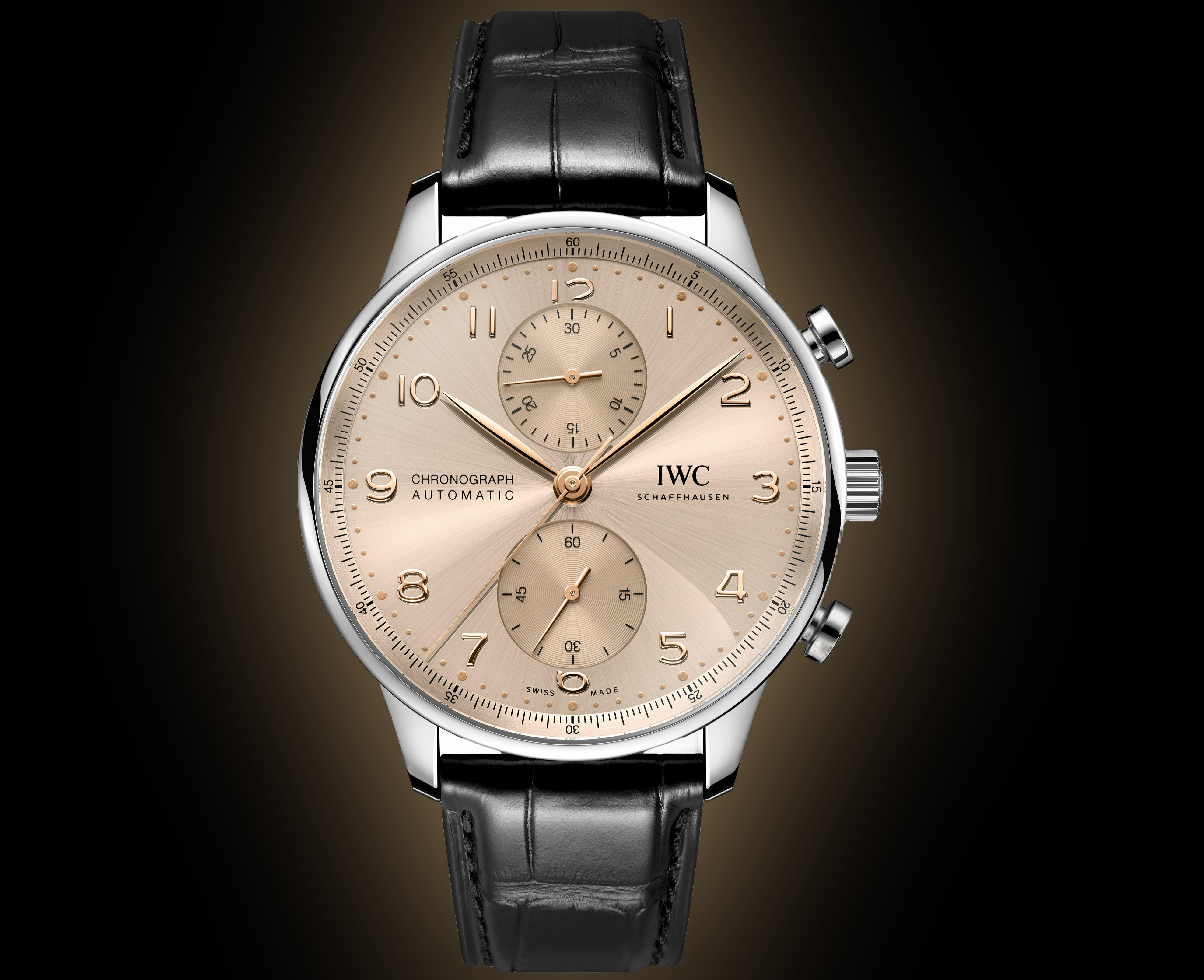 IWC Portugieser 3716 Sparklingbeige Dial, Stainless Steel, 41.0 mm