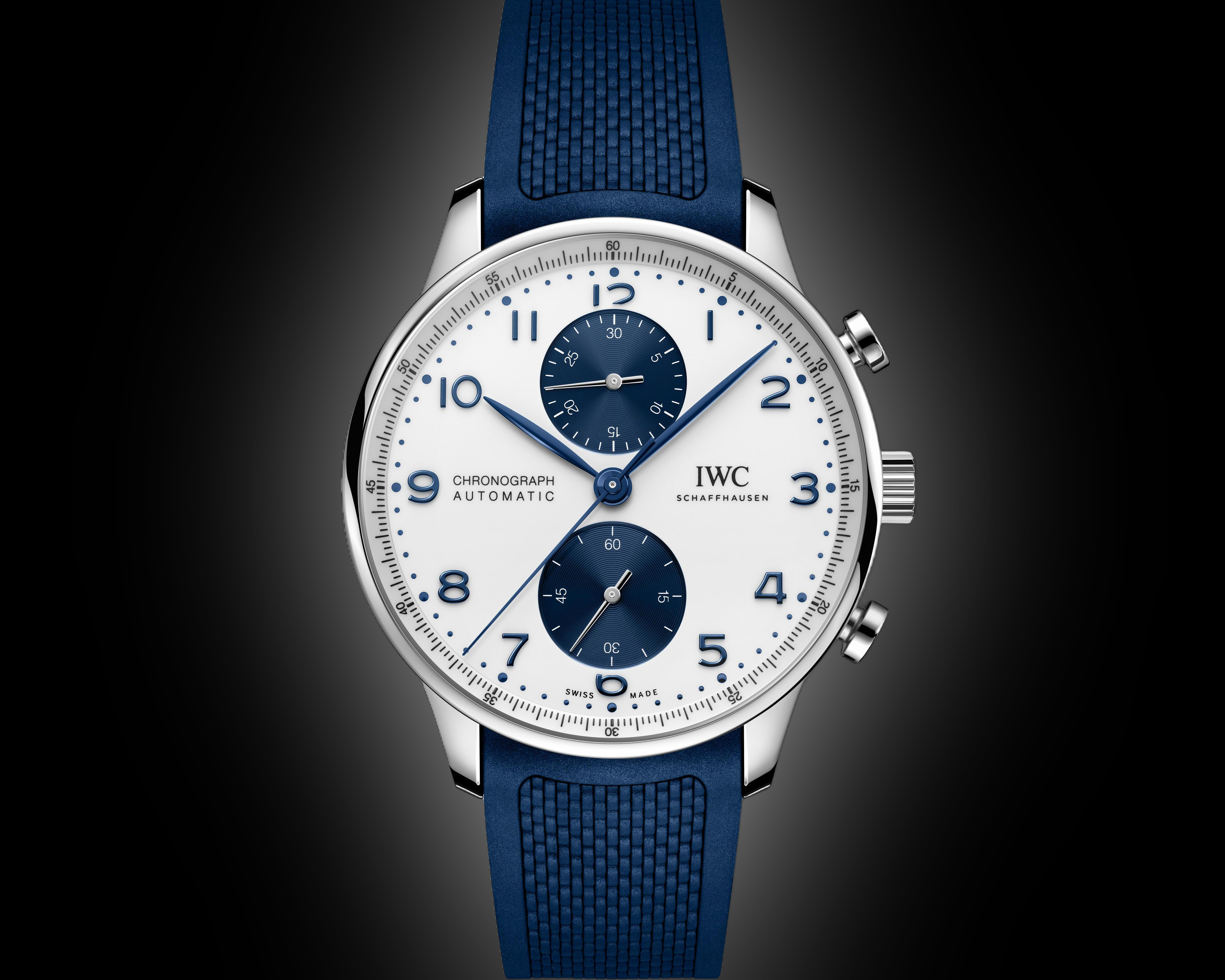 IWC Portugieser 3716 White Dial, Stainless Steel, 41.0 mm, Chronograph