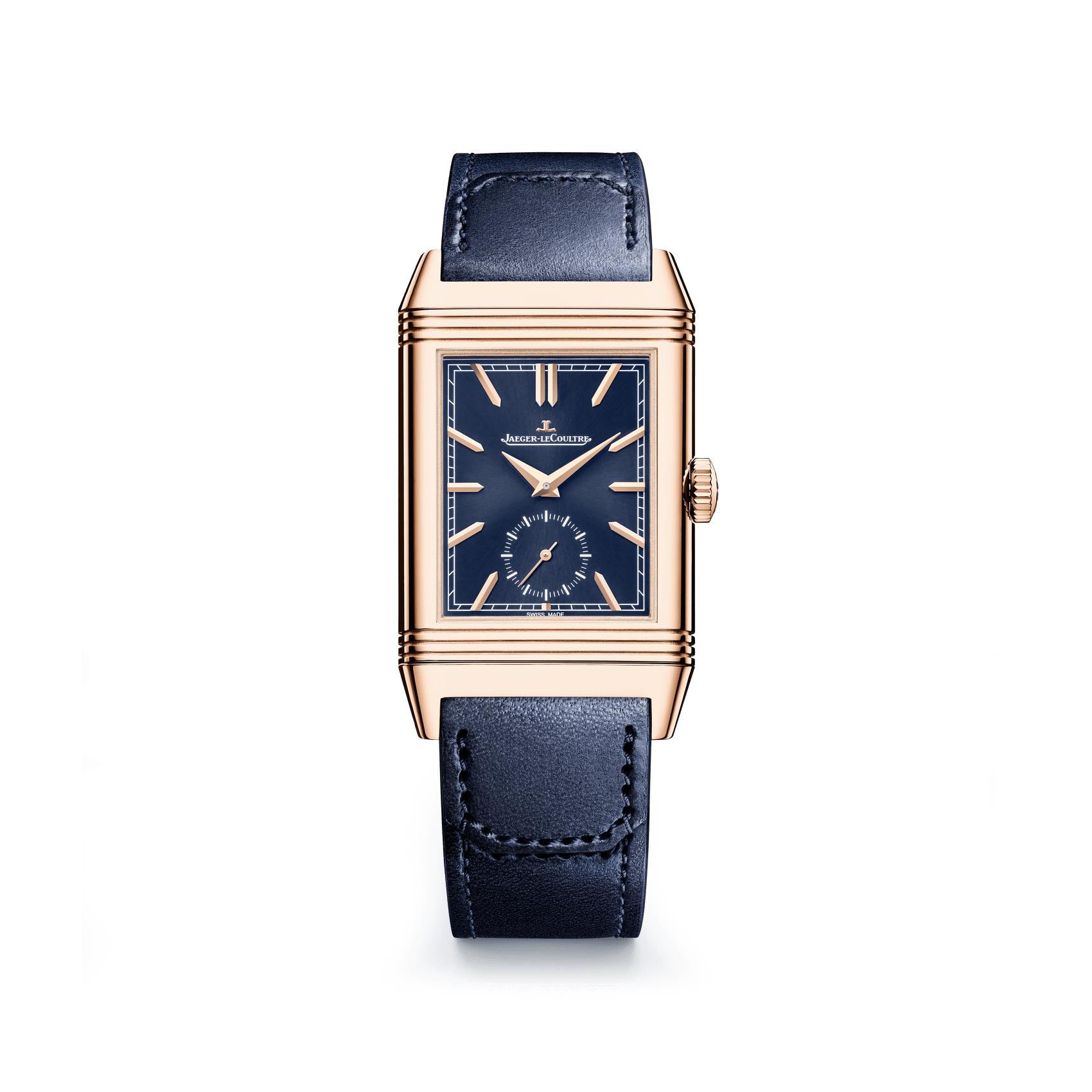 Jaeger LeCoultre Reverso 398 Blue Sunray-Brushed Dial, 18