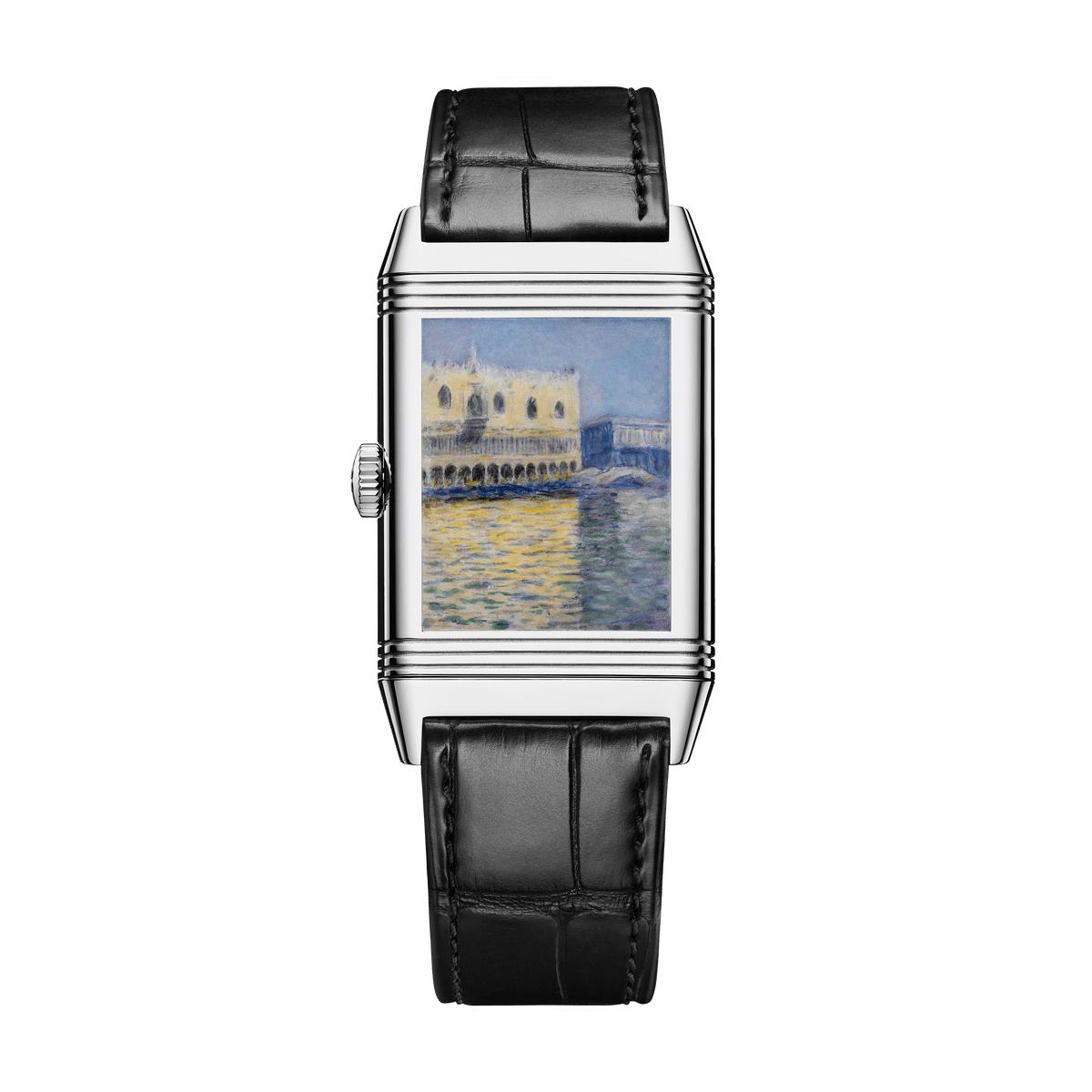 Jaeger LeCoultre Reverso 393 Blue Dial, 18 Carat White Gold