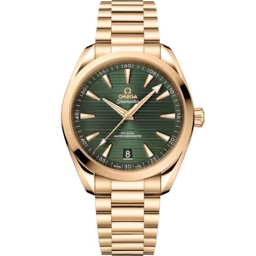 Omega Seamaster Aqua Terra 150M Green Dial, 18K Moonshine