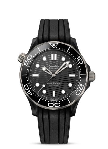 Omega Seamaster Diver 300M 210.92 Black Dial, Grade 5 Titanium