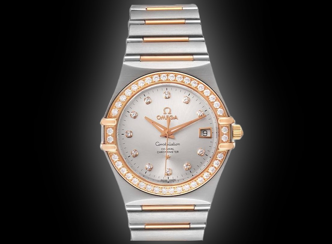 Omega Constellation 22.5 111.25 White Dial, Yellow Gold
