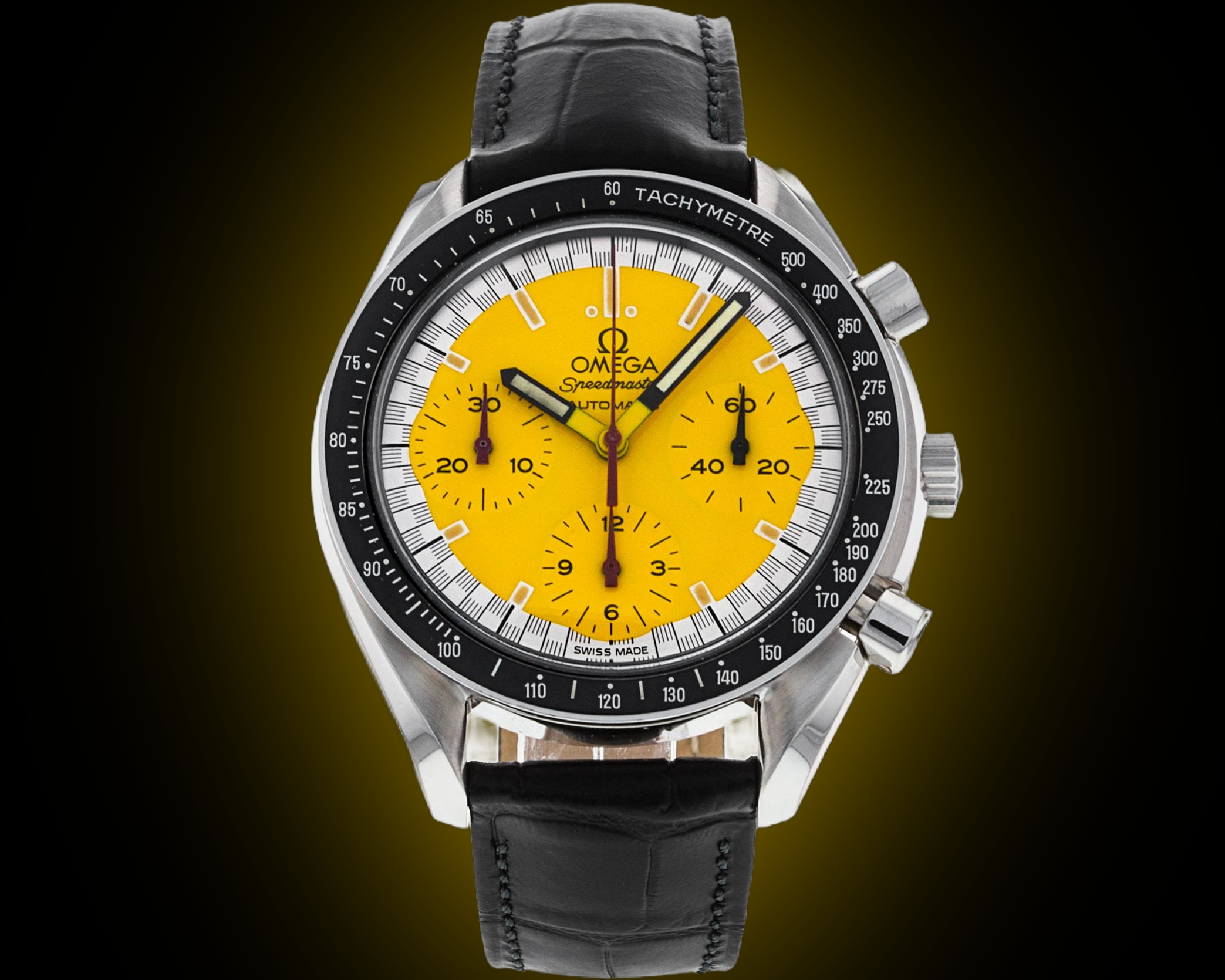 OMEGA Speedmaster MoonSwatch イエロー Explore Omega Speedmaster Yellow Dial Watches | Coveted
