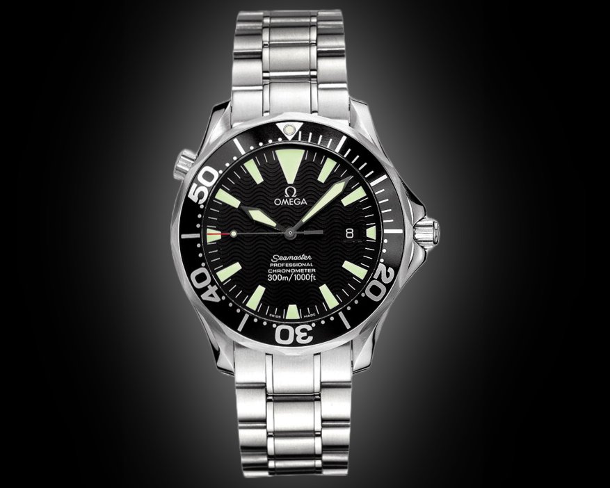VERGELMER ブラックメタル　BLACKL Omega Seamaster Diver 300M 2255.50 Black Dial, Stainless Steel