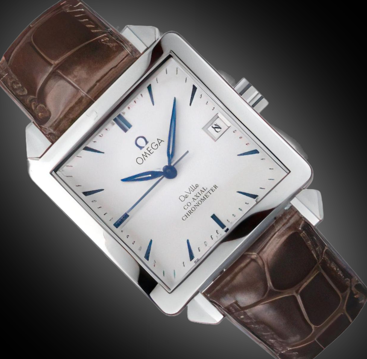 Omega De Ville 33.4 7803.30 White Dial, Stainless Steel, Byzantium
