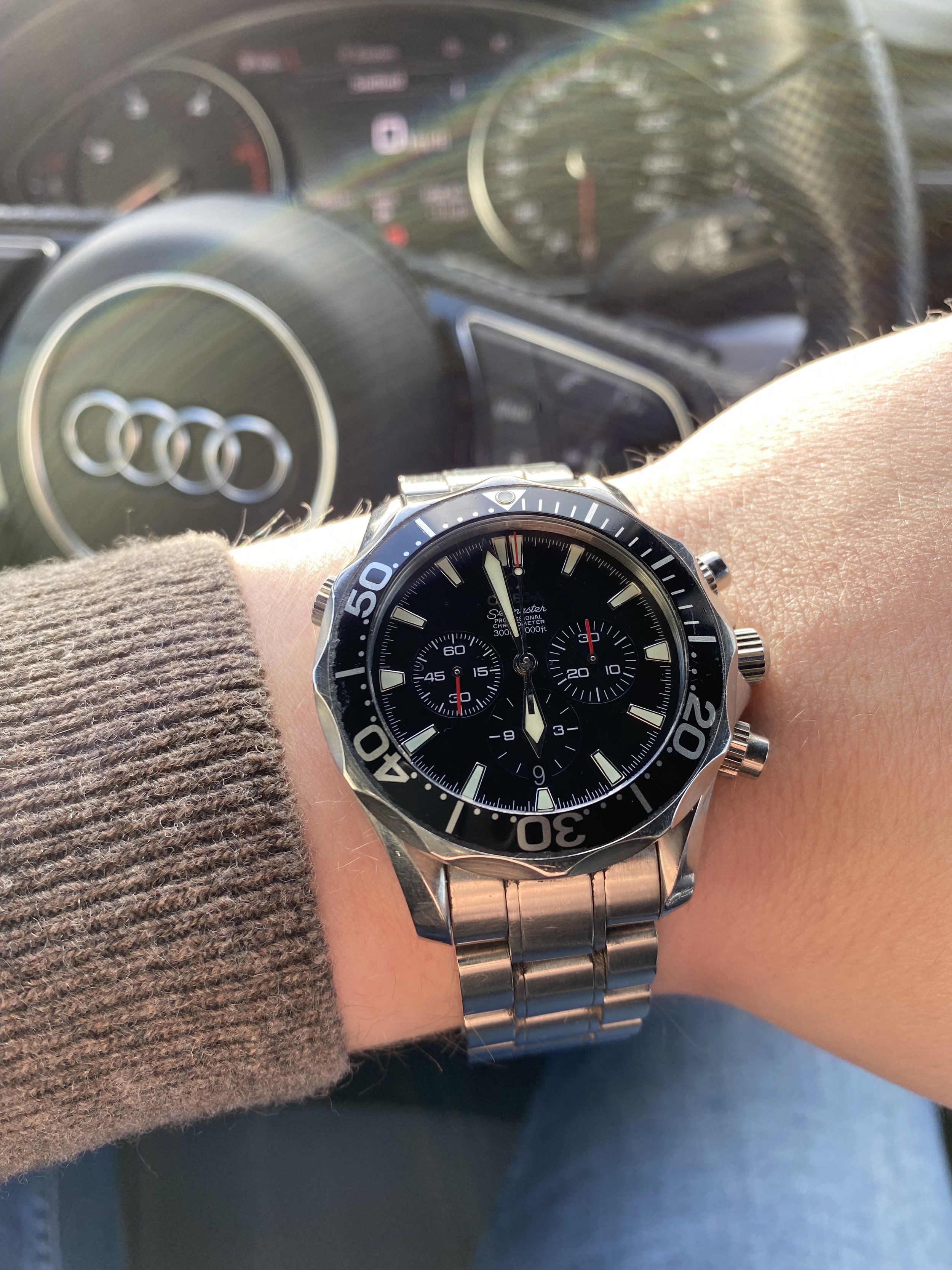 Omega Seamaster Diver 300M 2594.52 Black Dial, Stainless 