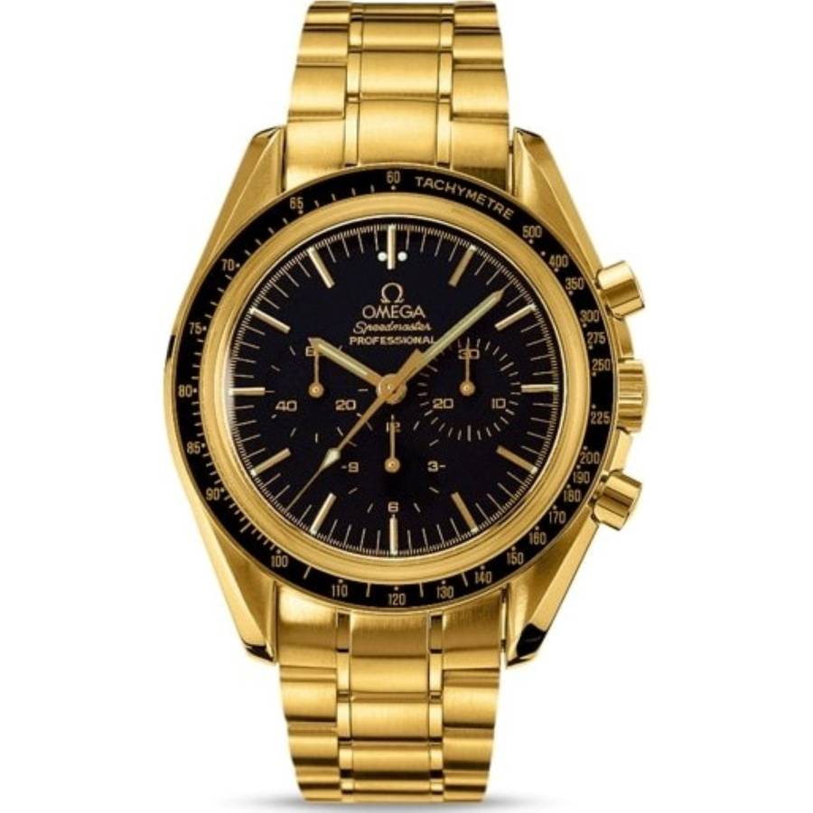 Omega Speedmaster Moonwatch 3194.50 Black Dial, Yellow Gold
