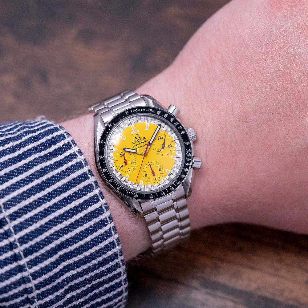 Omega Speedmaster Reduced 3510.12 Yellow Dial, Stainless Steel