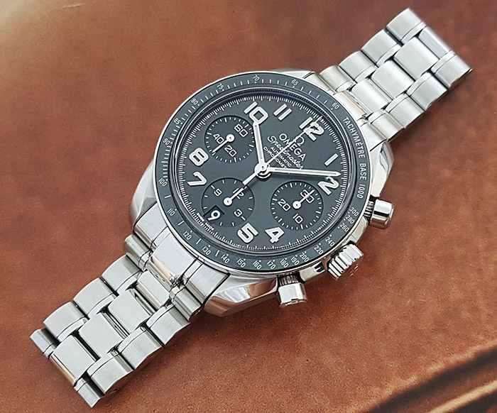 Omega Speedmaster Date 38 324.30 Grey Dial, Stainless Steel  display picture 1