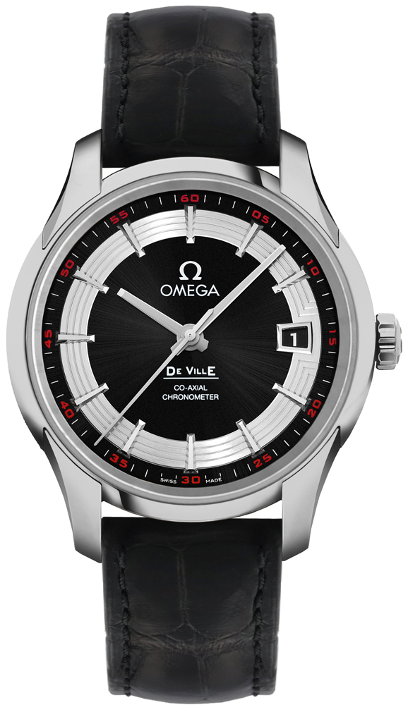 Omega De Ville Hour Vision 431.33 Black and Silver Dial, Stainless