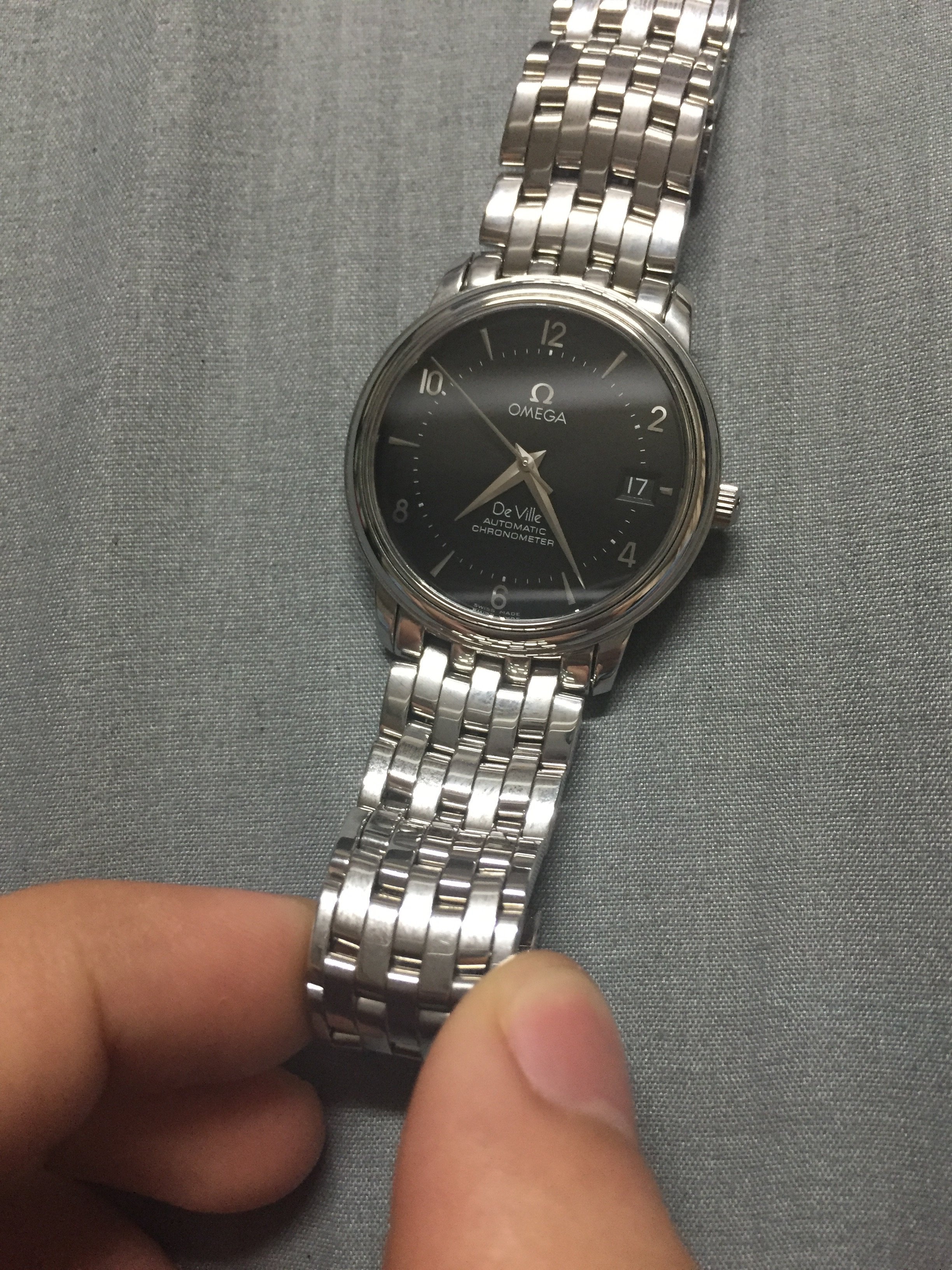 Omega De Ville Prestige 4500.50 Black Dial, Stainless Steel, 34.7