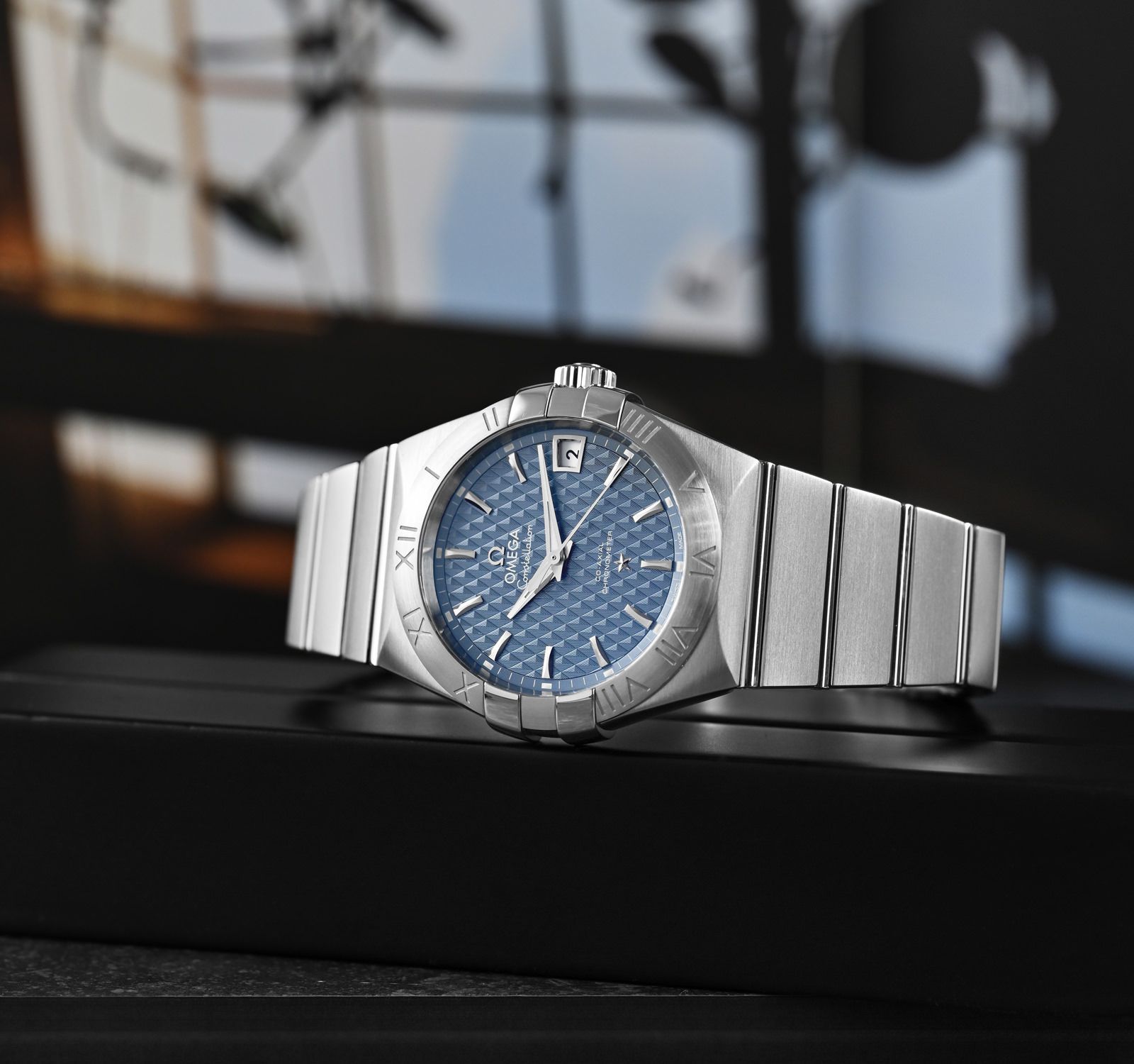 Omega Constellation 38 123.10 Blue Lozenge Dial, Stainless Steel Omega Constellation 38 123.10 Blue Lozenge Dial, Stainless Steel