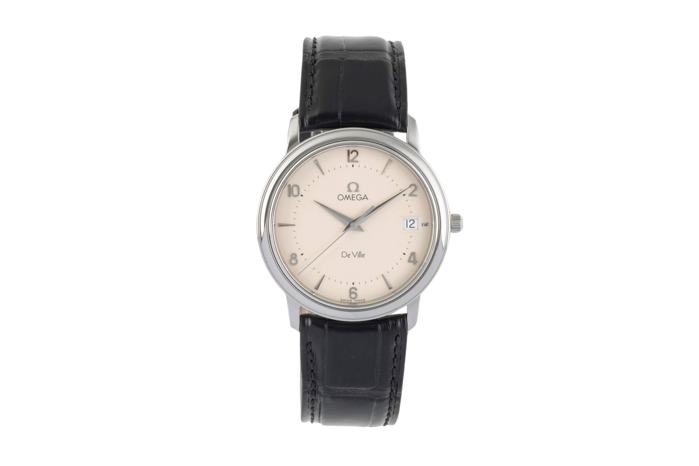 Omega De Ville Prestige 4810.30 Silver Dial, Stainless Steel, 34.4