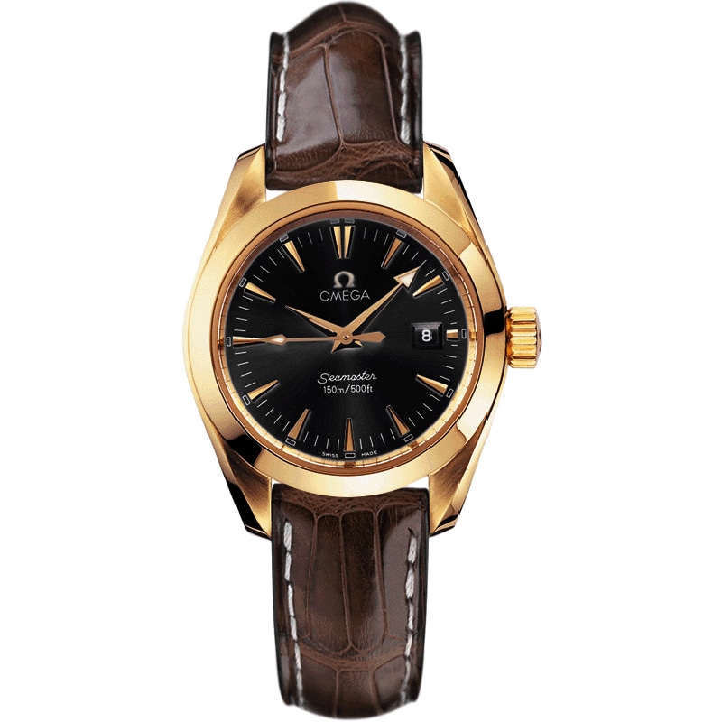Omega Seamaster Aqua Terra 150M 2677.50 Black Dial, Yellow Gold