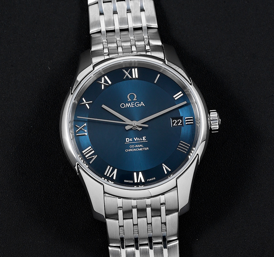 Omega De Ville 41 431.10 Blue Dial, Stainless Steel, 41.0 mm, Self