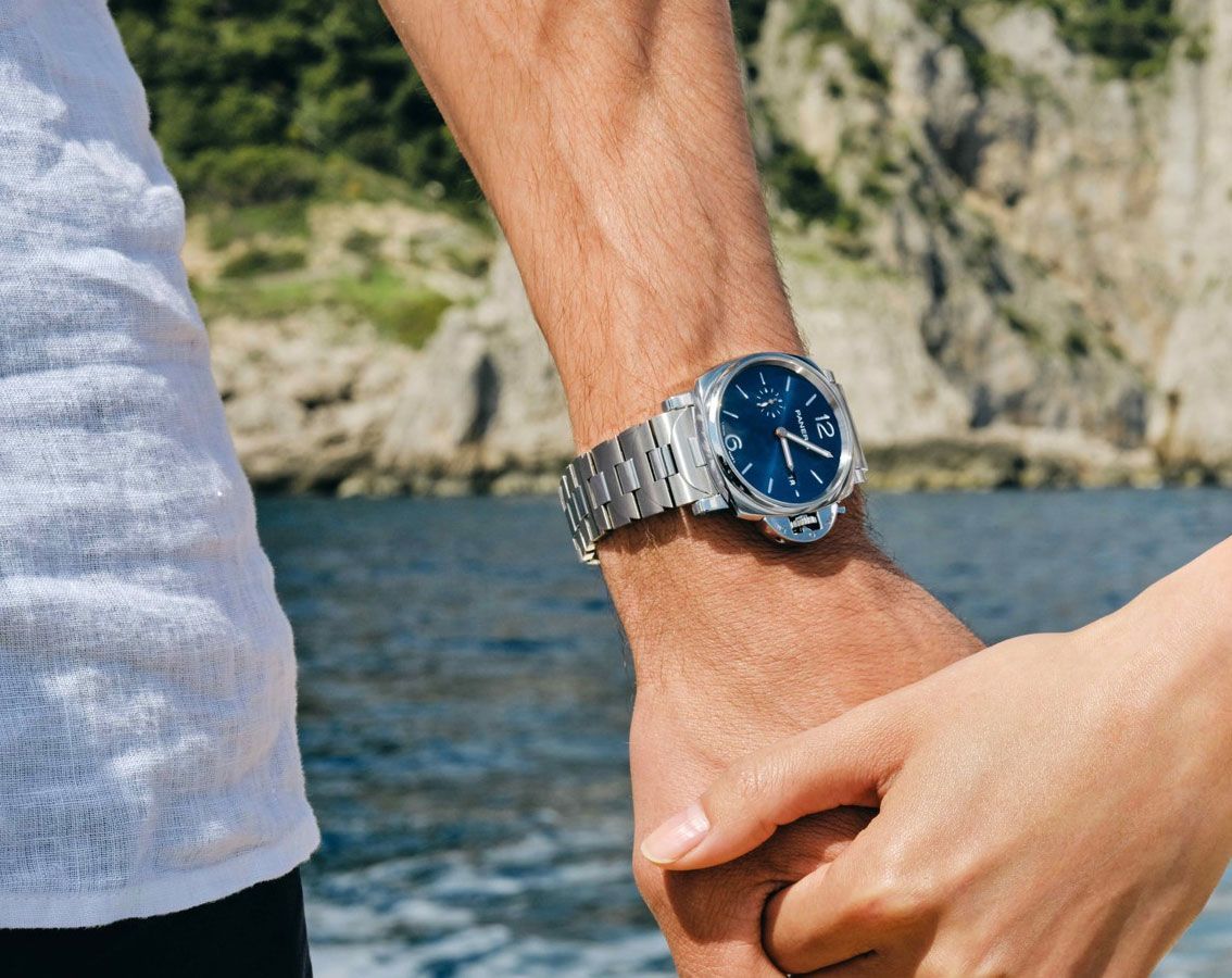 Panerai Luminor Due 01124 Blue Dial, Steel, mm, Self Winding