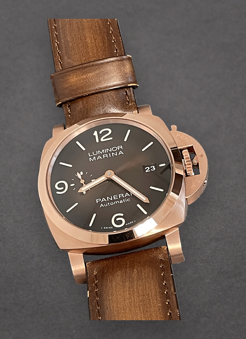 Panerai Luminor 1950 01341 Brown Dial, Goldtech, 44.0 mm, 3 Days
