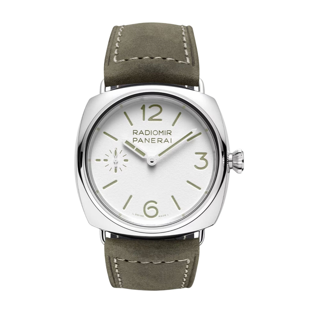 Panerai Radiomir Officine 01384 White Dial, Polished Steel
