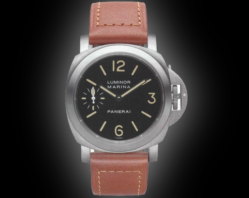 Panerai Luminor Marina 00040 Black Dial, Titanium, 44.0 mm, Manual Winding