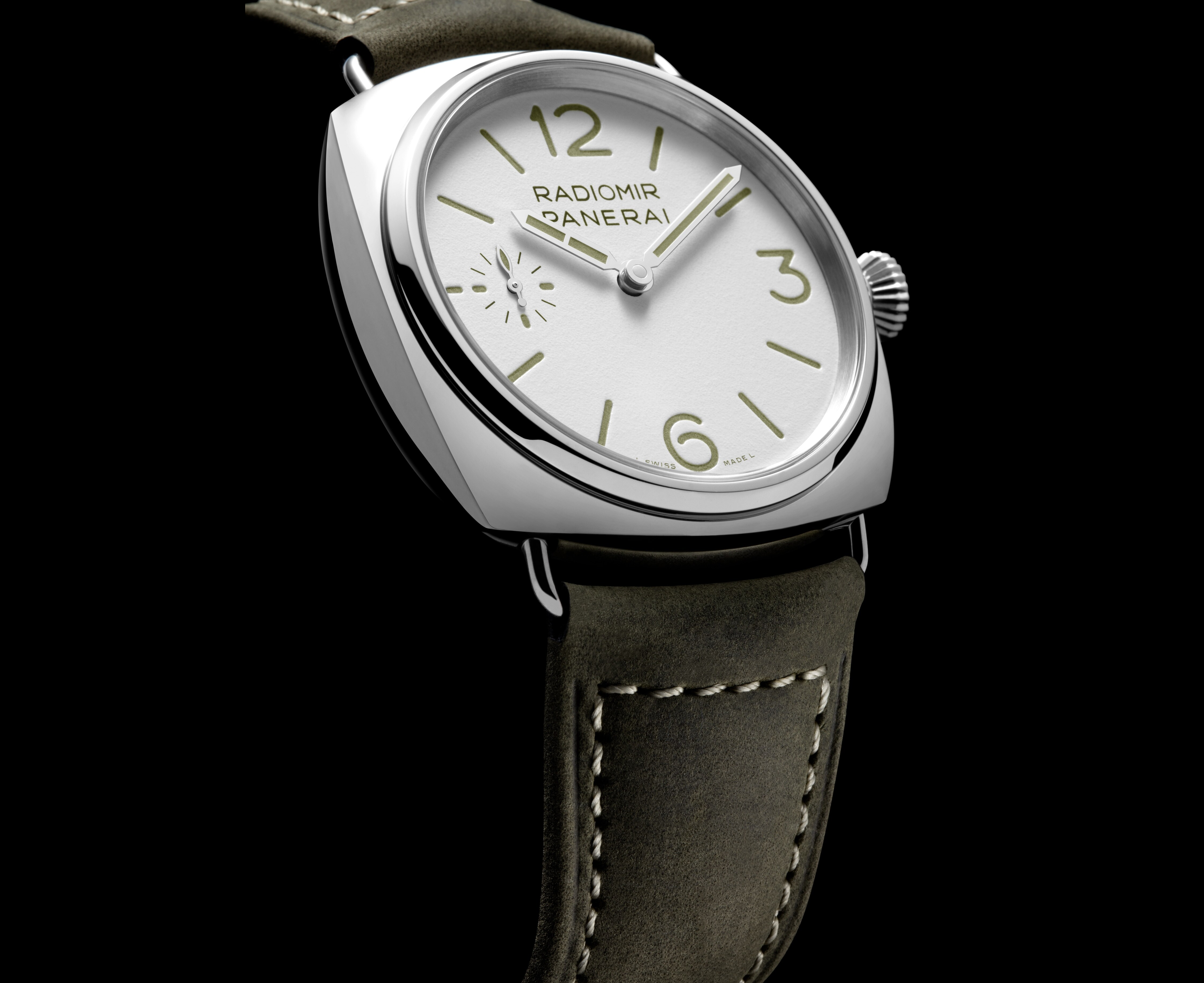 Panerai Radiomir Officine 01384 White Dial, Polished Steel