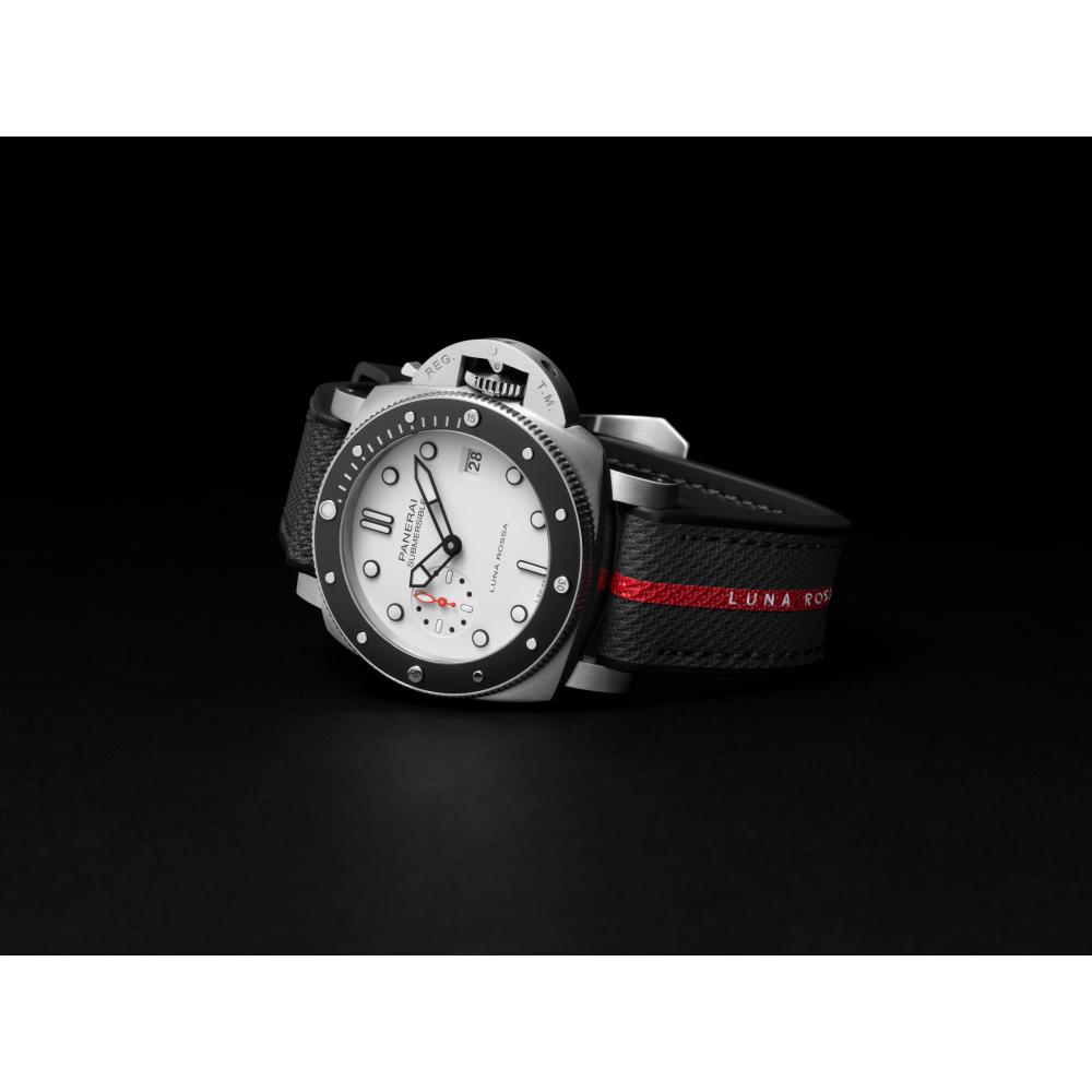 Panerai Submersible Luna Rossa 01579 White Matt Dial, Brushed
