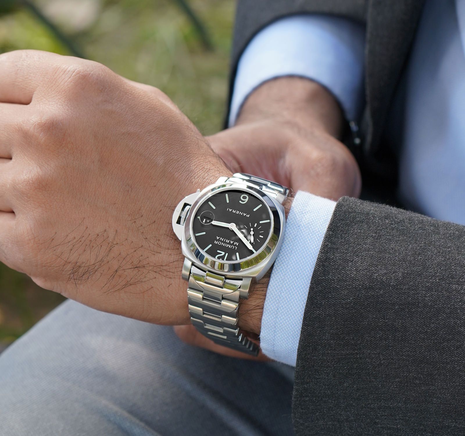 Panerai Luminor Marina 00050 Black Dial, Stainless Steel, 40.0 mm 
