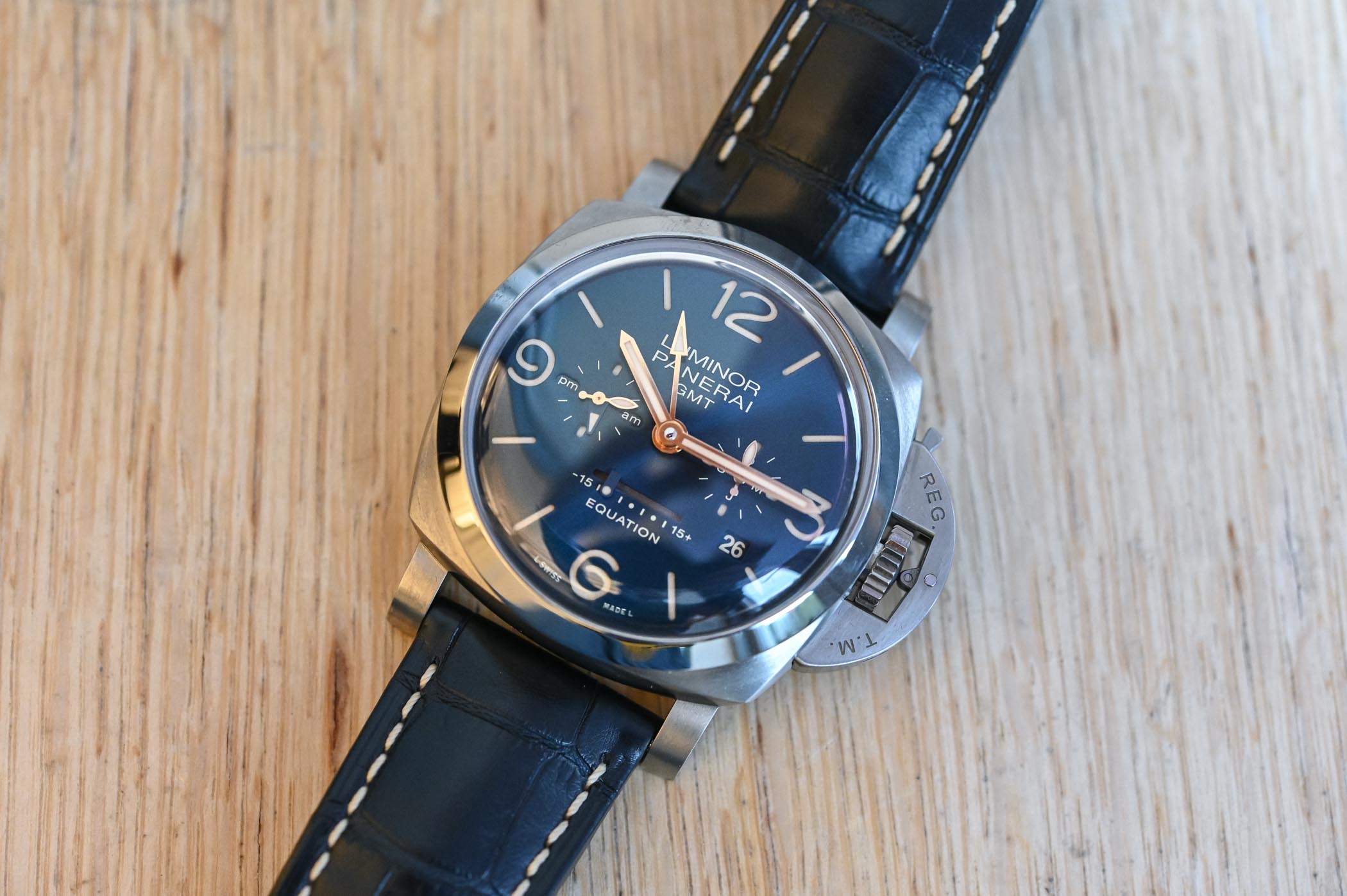 Panerai Luminor 00670 Blue Dial, Brushed Titanium, 47.0 mm