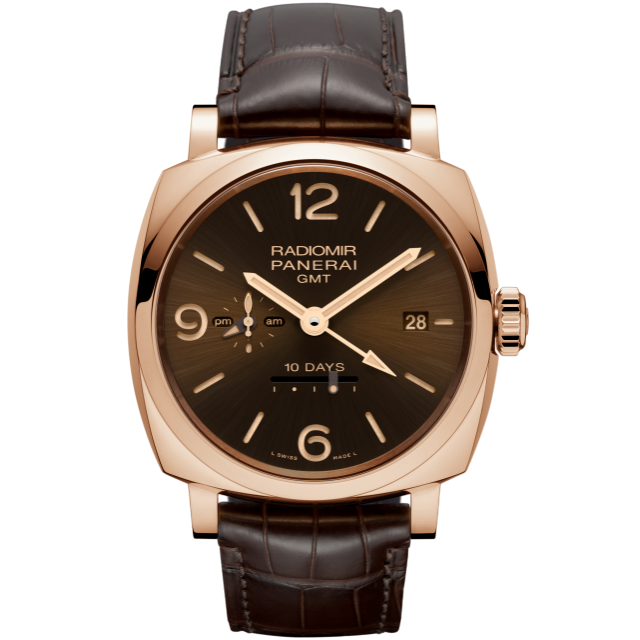 Panerai Radiomir 1940 00624 Brown Dial, Red Gold, mm, 10 Days GMT
