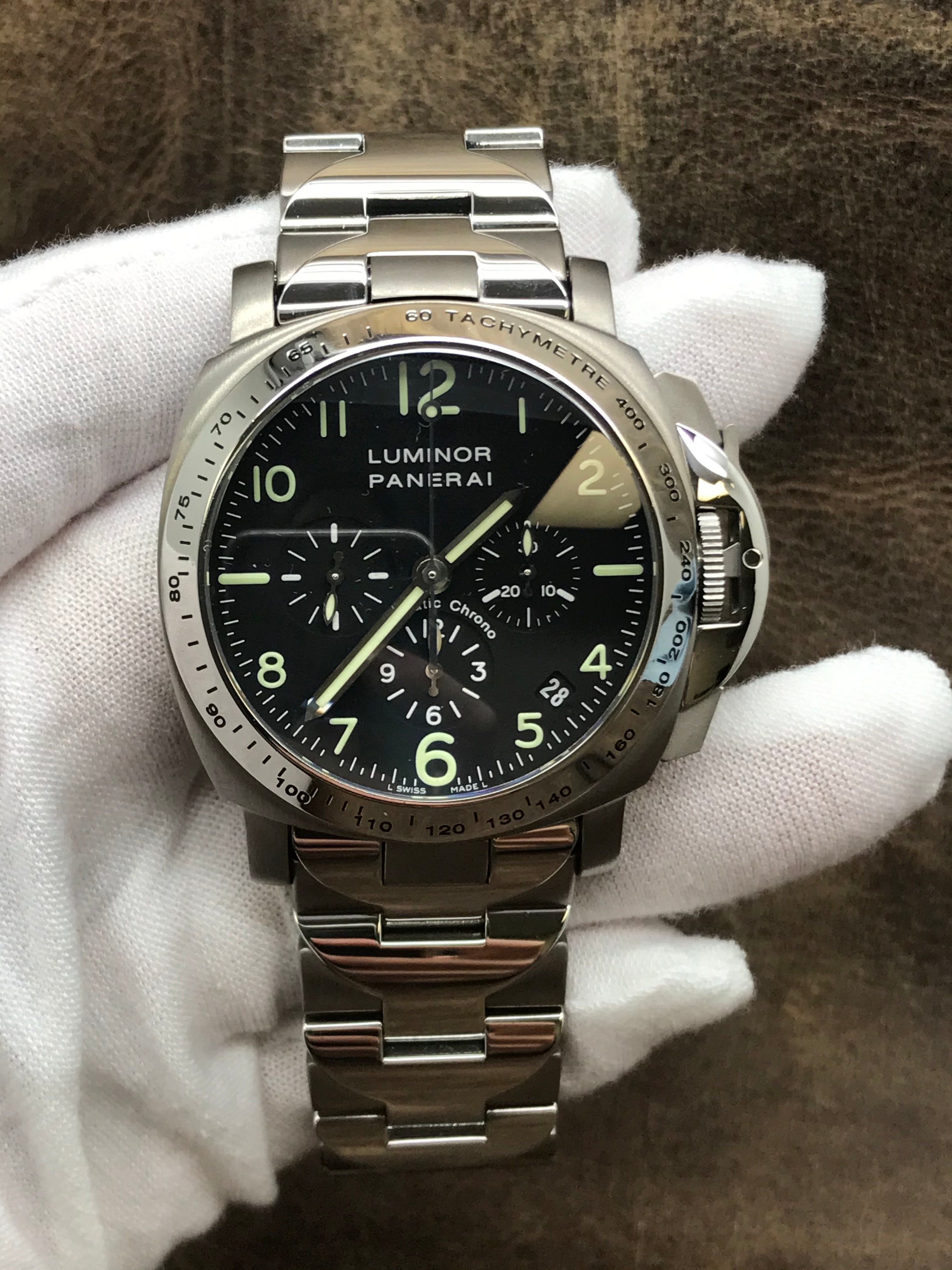 Panerai Luminor Chrono 00072 Black Dial, Titanium, 40.0 mm