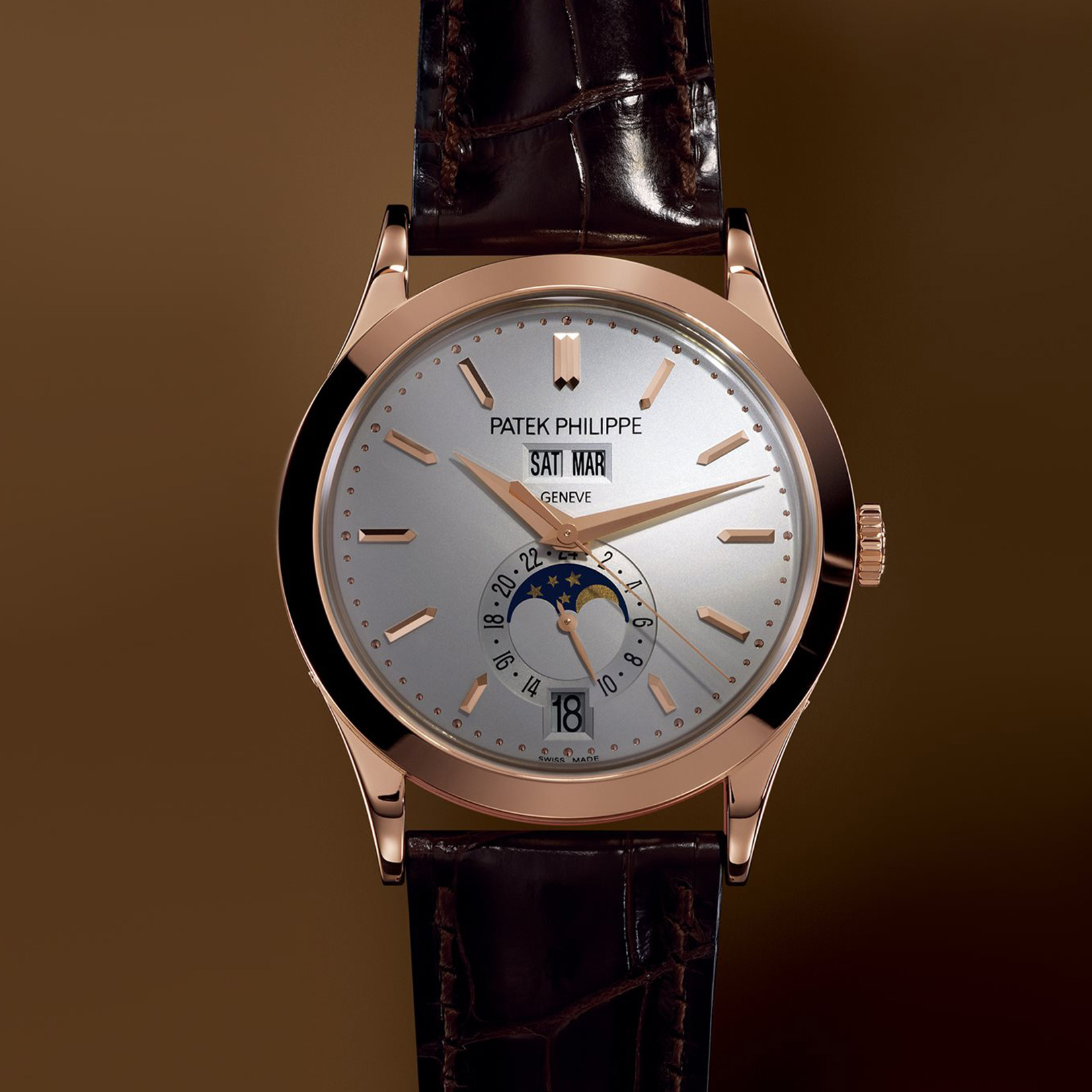 Patek Philippe Complications 5396 Silvery Opaline Dial, Rose Gold, 38.5 ...
