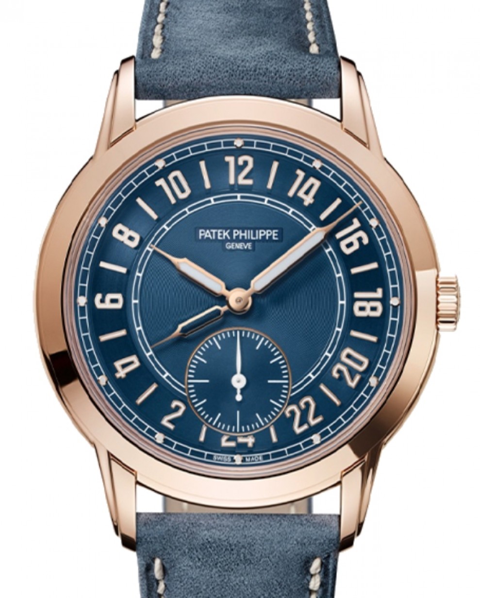 Patek Philippe Complications 5224 Blue Dial, Rose Gold, mm