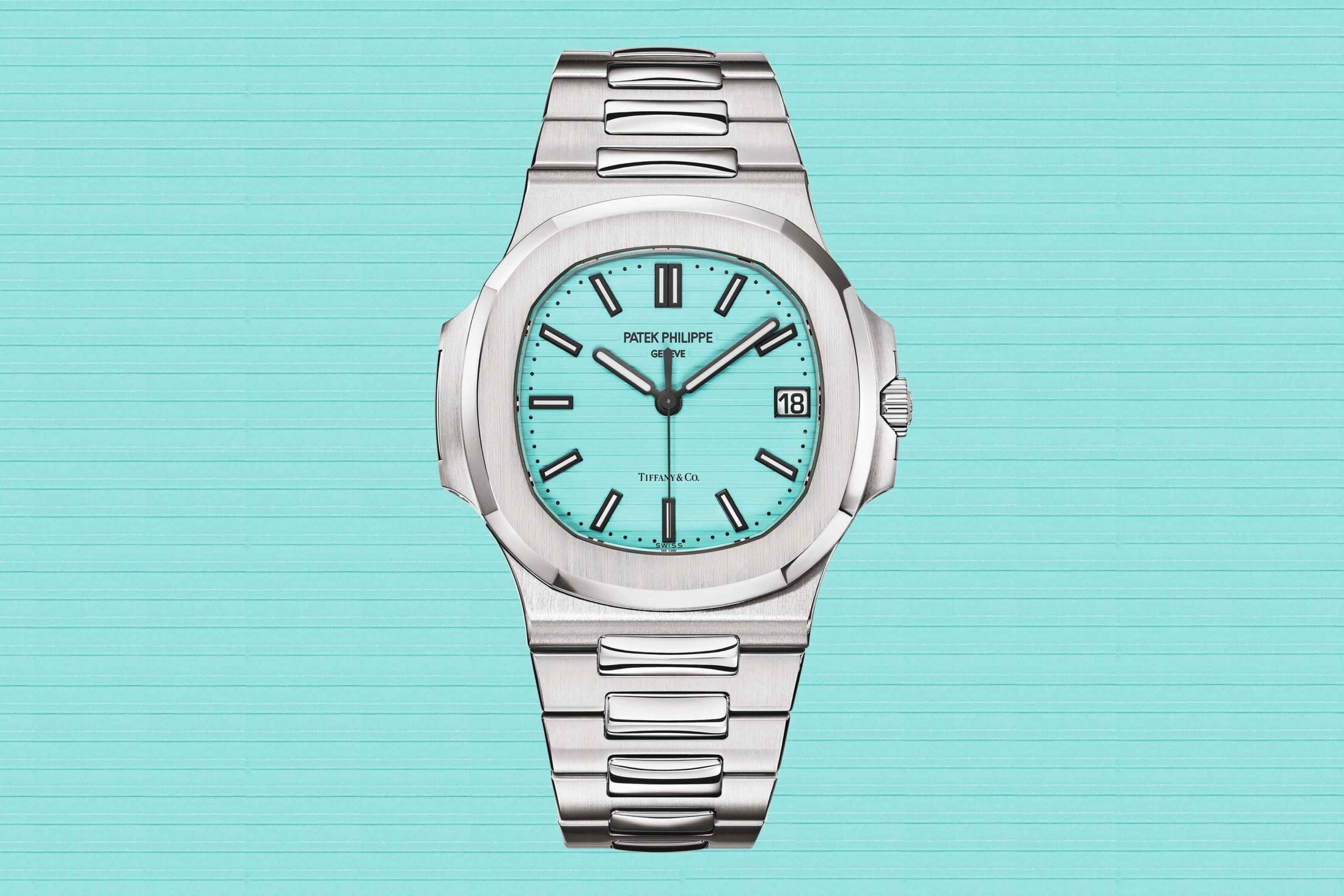 Patek Philippe Nautilus 5711 Tiffany and Co Blue Dial, Stainless