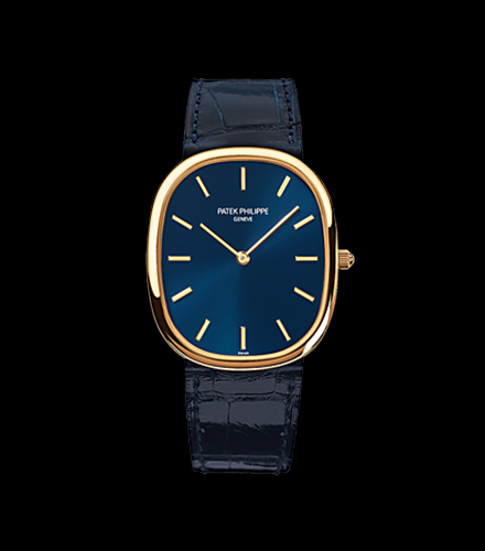 Patek Philippe Golden Ellipse 3738 Blue Dial, Yellow Gold