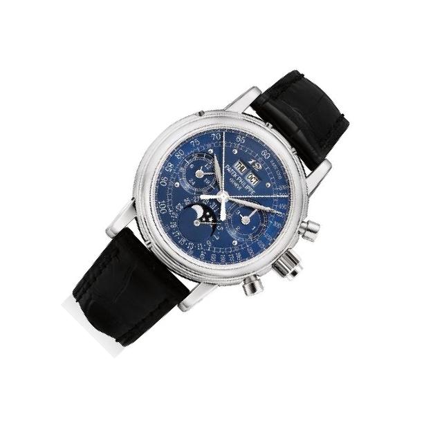 Patek Philippe Grand Complications 5004 Blue Dial, Platinum, 36.7
