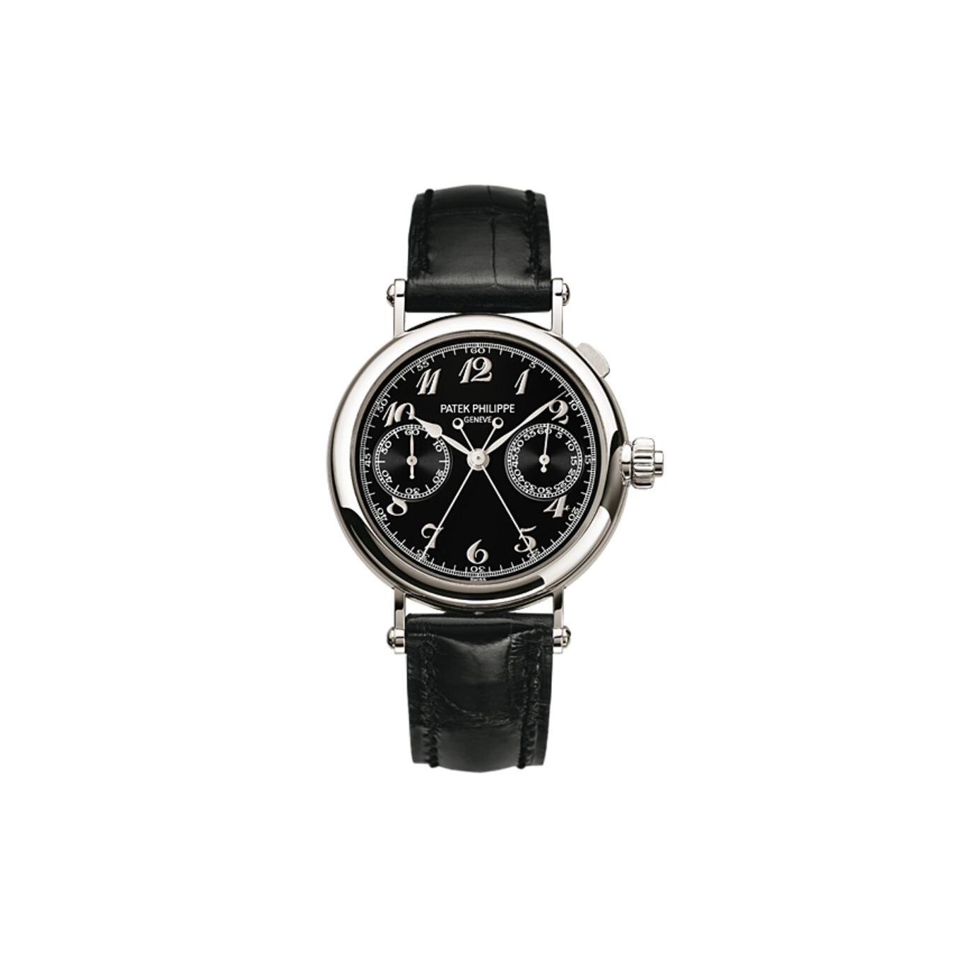 Bracelet Montre Patek Philippe Cuir Noir 20 Mm - Occasion