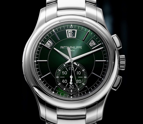 Patek Philippe Complications 5905 Olive Green Dial, Steel, mm