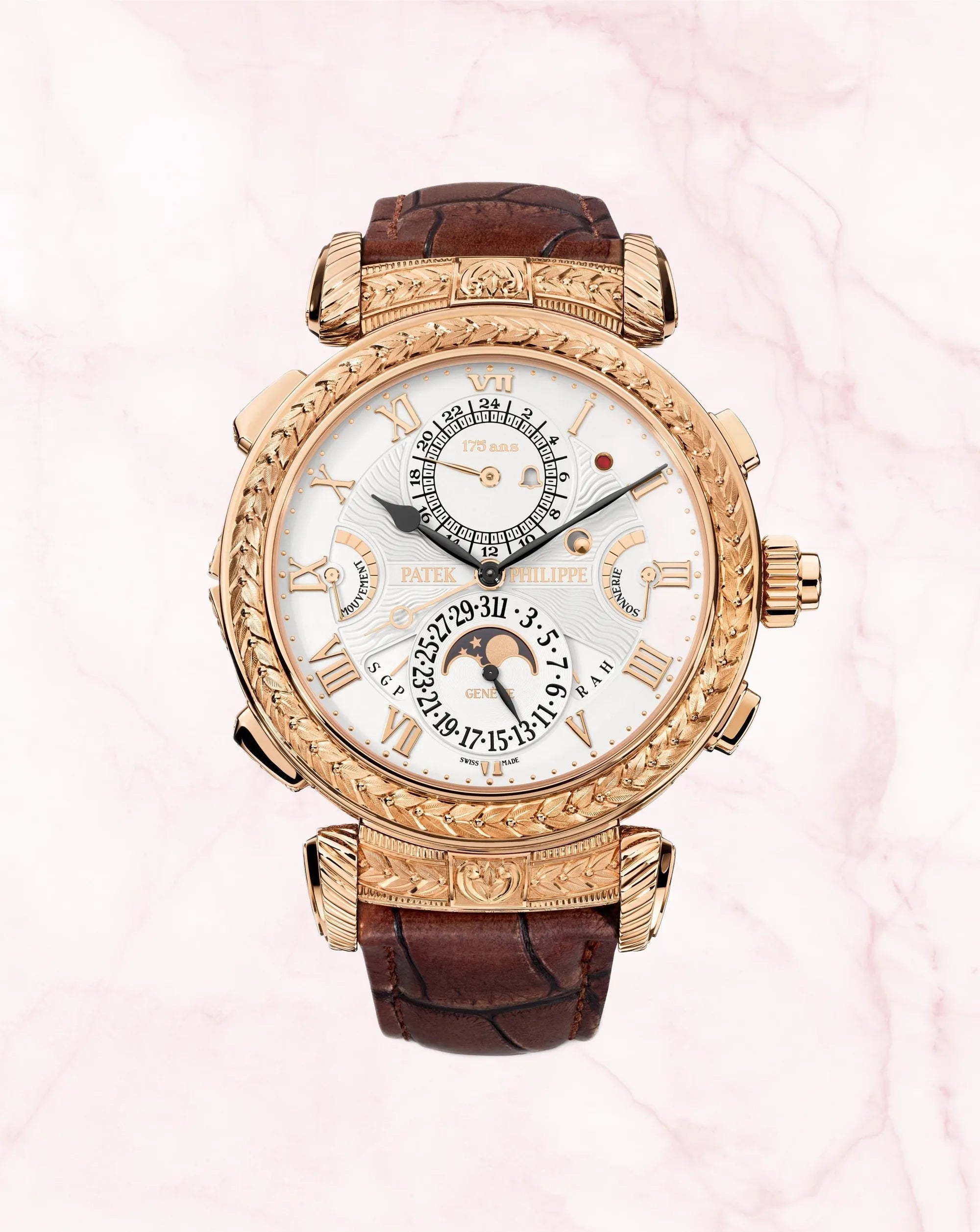 Patek Philippe Grand Complications 5175 Silver Dial, Rose Gold
