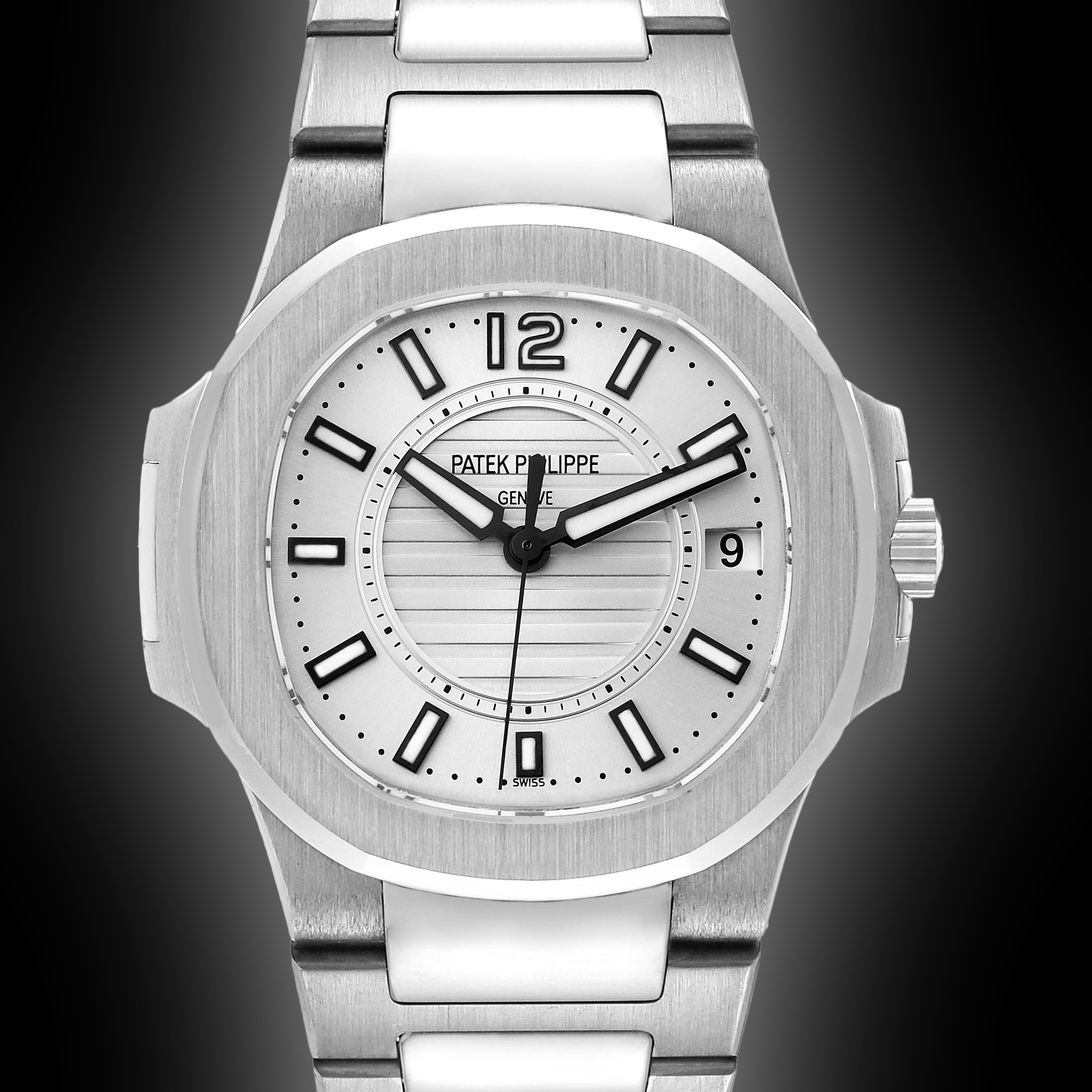Patek Philippe Nautilus 7011 Silvery White Dial, m, Ladies Watch