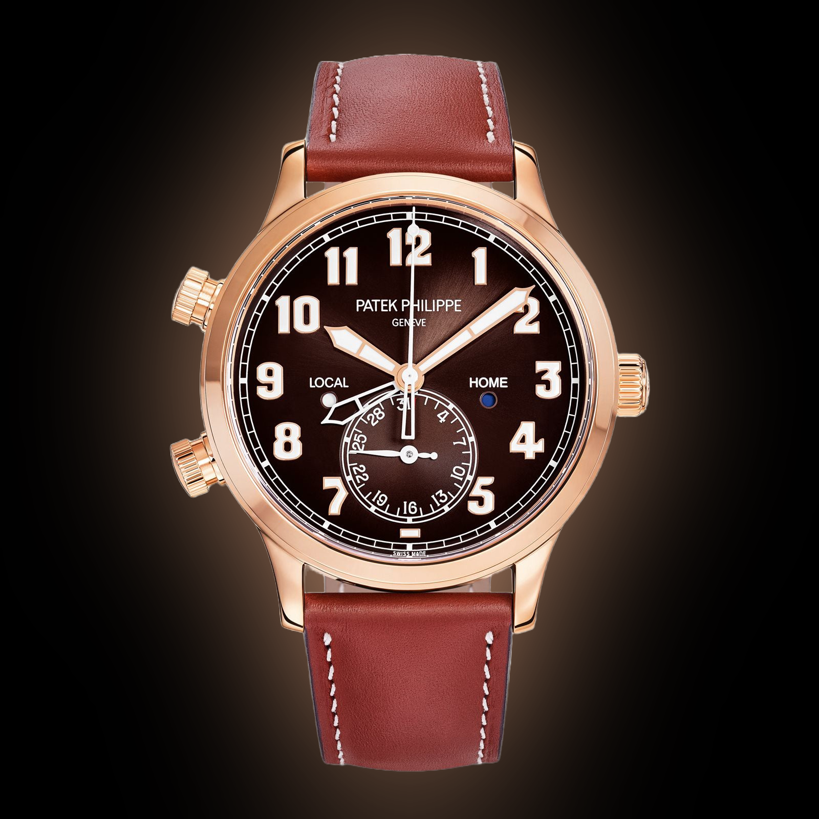 Patek Philippe Complications 5524 Brown Sunburst Dial, Rose Gold