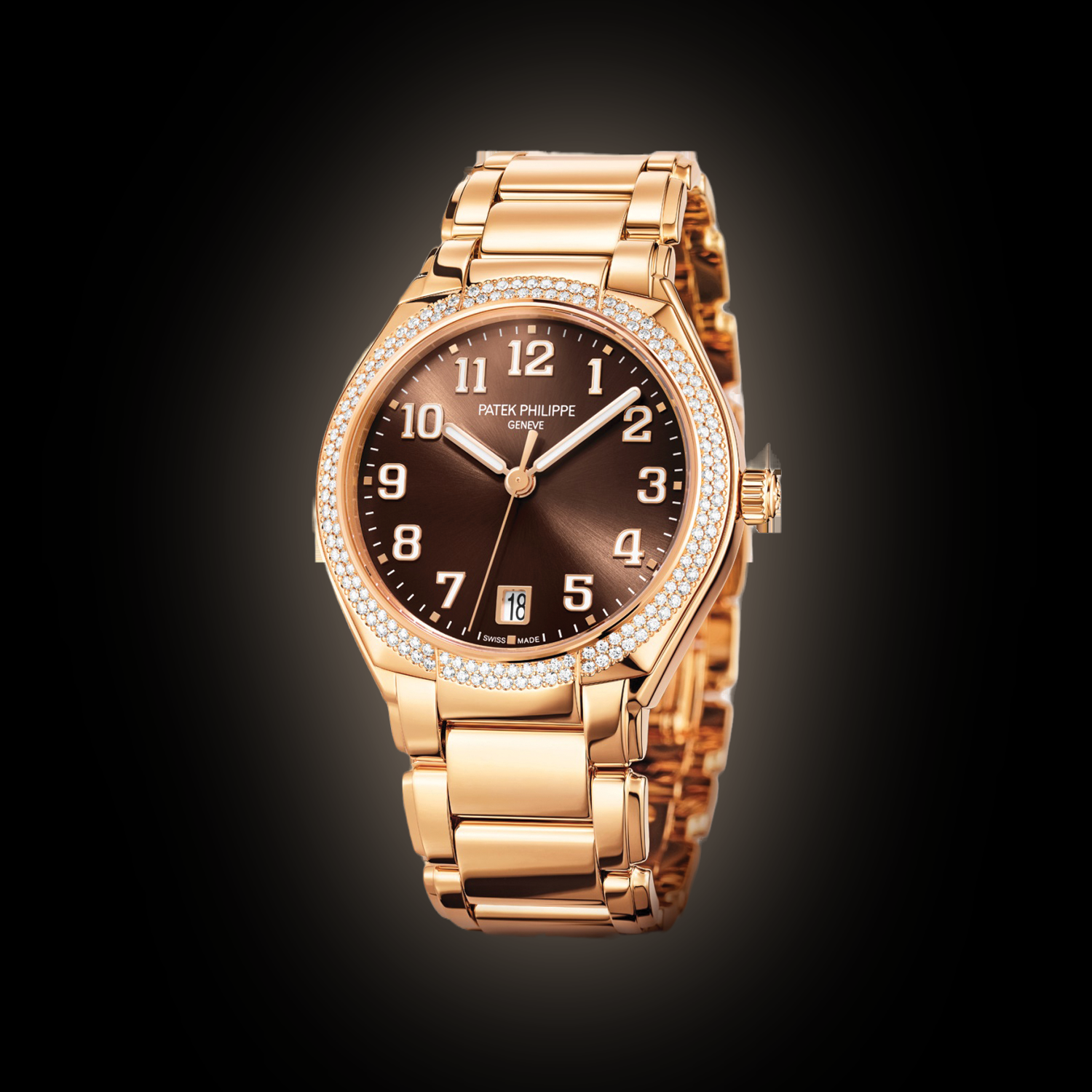 Patek Philippe Twenty-4 7300 Brown Dial, Rose Gold, mm